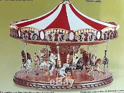 Mr. Christmas World's Fair Carousel Gold Label Collection Lighted 30 Songs