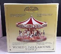 Mr. Christmas World's Fair Carousel Gold Label Collection Lighted 30 Songs