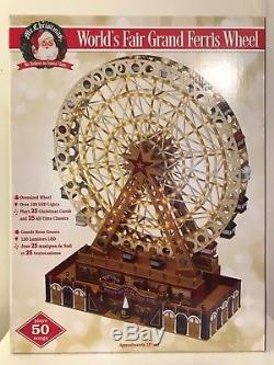 Mr Christmas World's Fair Grand Ferris Wheel Music Lights Animation New In Box