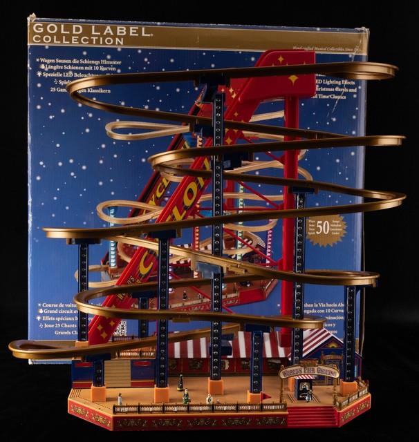 Mr. Christmas World's Fair Grand Roller Coaster Cyclone Gold Label Coll 50 Songs