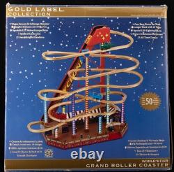 Mr. Christmas World's Fair Grand Roller Coaster Cyclone Gold Label Coll 50 Songs