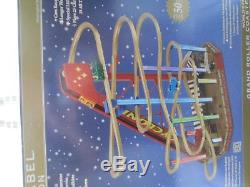 Mr Christmas World's Fair Grand Roller Coaster Gold Label Nib 50 Song Led Lights