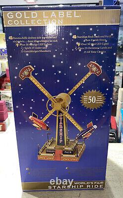 Mr. Christmas World's Fair Starship Carnival Ride Gold Label Collection, Working