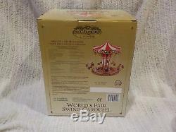 Mr. Christmas World's Fair Swing Carousel Gold Label 30 Songs Lights