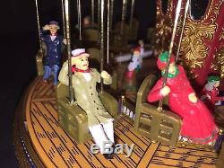 Mr Christmas World's Fair Swing Carousel Gold Label 30 Songs Lights