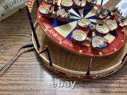 Mr. Christmas Worlds Fair Teacup ride. Excellent condition. SEE VIDEO