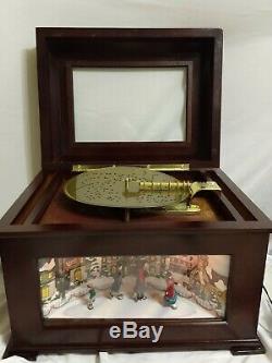 Mr Christmas animated skaters Holiday Symphonium with discs in box 16 discs IOB