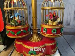 Mr. Christmas holiday Song Birds aviary Animated singing movement WORKS lights