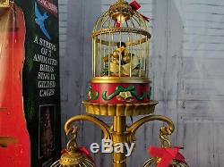 Mr. Christmas holiday Song Birds aviary Animated singing movement WORKS lights