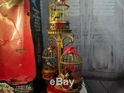 Mr. Christmas holiday Song Birds aviary Animated singing movement WORKS lights