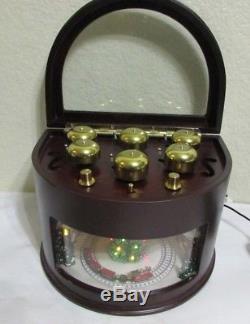Mr Christmas music box Animated Symphony Of Bells animated Train Plays 50 Songs