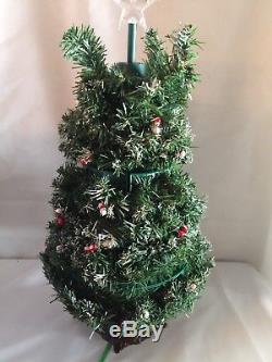 Musical Christmas Animated Tree Dancing Snowmen Winter Wonderland SEE VIDEO Vtg