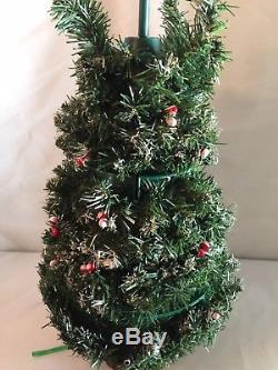 Musical Christmas Animated Tree Dancing Snowmen Winter Wonderland SEE VIDEO Vtg