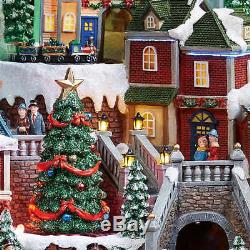 NEW 2018 Christmas Animated Holiday Musical Winter Village Moving Train 8 Songs