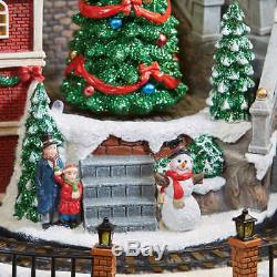 NEW 2018 Christmas Animated Holiday Musical Winter Village Moving Train 8 Songs