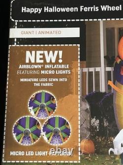 NEW 2023 GEMMY 9-1/2' ANIMATEDLighted Halloween Ferris Wheel inflatable Airblown