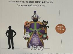 NEW 2023 GEMMY 9-1/2' ANIMATEDLighted Halloween Ferris Wheel inflatable Airblown