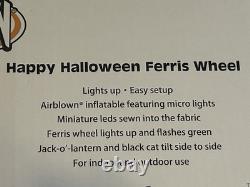 NEW 2023 GEMMY 9-1/2' ANIMATEDLighted Halloween Ferris Wheel inflatable Airblown