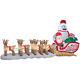 New Colossal 16-1/2' Santa, Bumble, Reindeer Lighted-christmas Airblown Inflatable