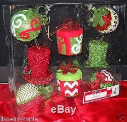 NEW Complete CHRISTMAS TREE DECOR. / ORNAMENTS SET With Elf Butts & Elf Head Topper