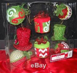 NEW Complete CHRISTMAS TREE DECOR. / ORNAMENTS SET With Elf Butts & Elf Head Topper