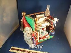 NEW ENESCO BOOKED FOR THE HOLIDAYS Multi-Action/Light Music Box NIB