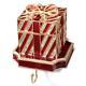 New Frontgate Swarovski Crystal Encrusted Gift Box Stocking Holder In Red