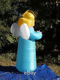 NEW GEMMY 8' TALL Lighted Prototype Christmas BlLUE ANGEL Inflatable Airblown