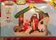 New Gemmy Over 7' Lighted Musical Christmas Nativity Manger Inflatable Airblown