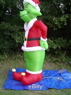NEW Gemmy 8' Grinch Lighted Christmas Airblown Inflatable Outdoor Blow-up