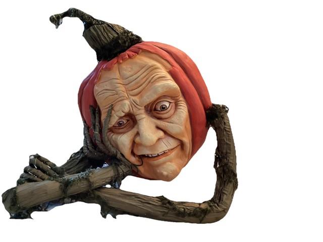 New! Katherine's Collection Halloween Midnight Pumpkin Face