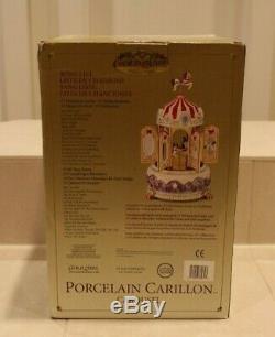 NEW Mr. Christmas 30 Song Musical Porcelain Carousel Carillon Music Box