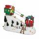 New Mr Christmas Winter Wonderland Moving Cable Cars & Skiers Music Box Video