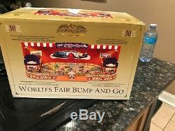 NEW RARE MR CHRISTMAS Worlds Fair Bumper Cars Action/Lights Music Box NIB