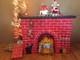 Nib Christmas Life Size Cardboard Fireplace 50 X 38 X 10 Easy Assembly W Lite