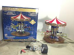 NIB Mr. Christmas Gold Label World's Fair Biplane Ride 79764 Plays 50 Songs