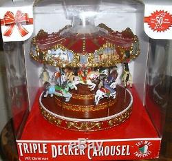NIB Mr. Christmas Triple Decker Carousel, 2014