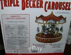 NIB Mr. Christmas Triple Decker Carousel, 2014