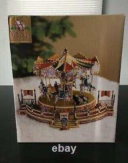 NOS Mr. Christmas 1998 Village Square Holiday Around the Carousel Musical