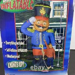 NOS RARE 8' Tall Gemmy Toy Soldier Lighted Christmas Airblown Inflatable Sealed
