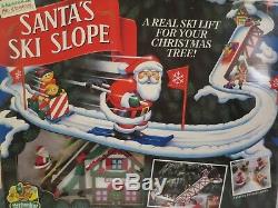 NOS Sealed 1992 Mr Christmas SANTA'S SKI SLOPE for Christmas Tree NEW OLD STOCK
