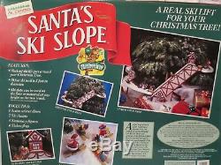 NOS Sealed 1992 Mr Christmas SANTA'S SKI SLOPE for Christmas Tree NEW OLD STOCK
