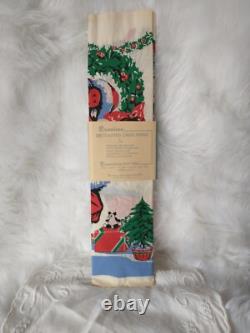 NOSRARE Vintage 1920s Dennison Christmas Crepe Paper Banner Santa Toys Chimney NOSRARE Vintage 1920s Dennison Christmas Crepe Paper Banner Santa Toys Chimney