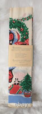 NOSRARE Vintage 1920s Dennison Christmas Crepe Paper Banner Santa Toys Chimney NOSRARE Vintage 1920s Dennison Christmas Crepe Paper Banner Santa Toys Chimney