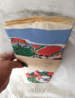 NOSRARE Vintage 1920s Dennison Christmas Crepe Paper Banner Santa Toys Chimney NOSRARE Vintage 1920s Dennison Christmas Crepe Paper Banner Santa Toys Chimney