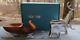 Nambe Holiday Set Sleigh And Two Reindeer Figurines New In Box