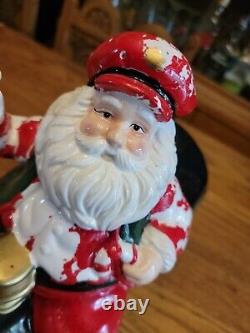 Neiman Marcus Rare Santa Claus Xmas Cookie Jar Ceramic Large No95 13x11x8 Vtg