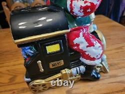 Neiman Marcus Rare Santa Claus Xmas Cookie Jar Ceramic Large No95 13x11x8 Vtg