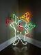 Neon Mr Bingle Light Up Christmas Decoration, Nib, 24x29.5, Great Piece