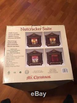 New 2010 Mr Christmas Nutcracker Suite Wooden Music Box 4 Scenes 8 Songs Ballet